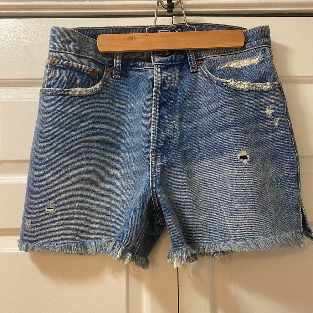 Abercrombie & Fitch High-Waisted Jean Shorts
